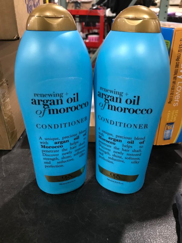 Photo 2 of 2 PACK!!! OGX Renewing + Argan Oil of Morocco Conditioner, 25.4 Ounce Salon Size
