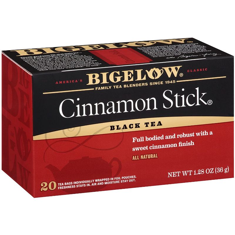Photo 1 of Bigelow Cinnamon Stick Black Tea Bags 20-Count Boxes (Pack of 6), Caffeinated 120 Tea Bags Total
BB MARCH 2024