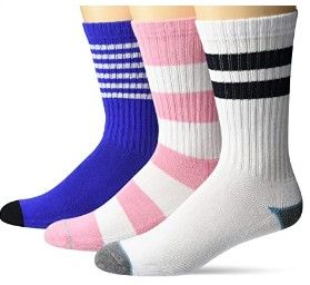 Photo 1 of Goodthreads Men's 3-Pack Striped Ribbed Crew Sock
8-12