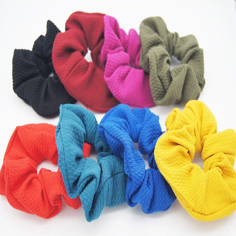 Photo 1 of WECTORY Hair Ties, Hair Scrunchies, Hair Bands, Elastic Ponyholders For Women or Girls Hair Accessories For Holiday and Daily, 8PCS Bright Colors
