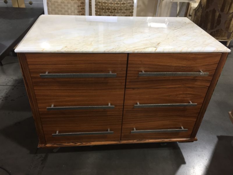 Photo 1 of 4 DRAWER WOODEN DRESSER H36 INCH W48 INCH L26 INCH