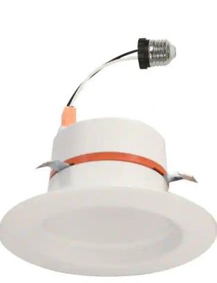 Photo 1 of 4 in. Color Temperature Selectable Integrated LED Recessed CEC-T20 Trim (4-Pack)
