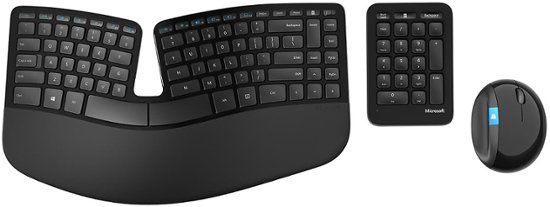 Photo 1 of Microsoft - L5V-00001 Ergonomic Full-size Wireless Sculpt Desktop Wireless USB Keyboard and Mouse - Black
MISSING USB 
