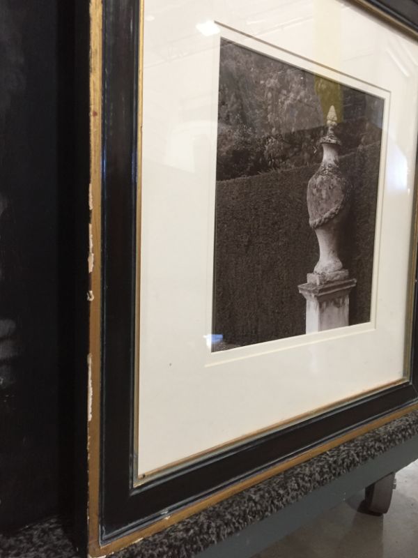 Photo 1 of 3 WINDOW MATTED  FRAMED BLACK  WHITE DECORATIVE PHOTOS UNKNOWN PHOTO LOCATIONS  ARTISTS APPROX 67H X 23W INCHES
