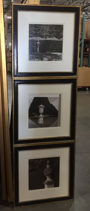 Photo 1 of 3 WINDOW MATTED  FRAMED BLACK  WHITE DECORATIVE PHOTOS UNKNOWN PHOTO LOCATIONS  ARTISTS APPROX 67H X 23W INCHES