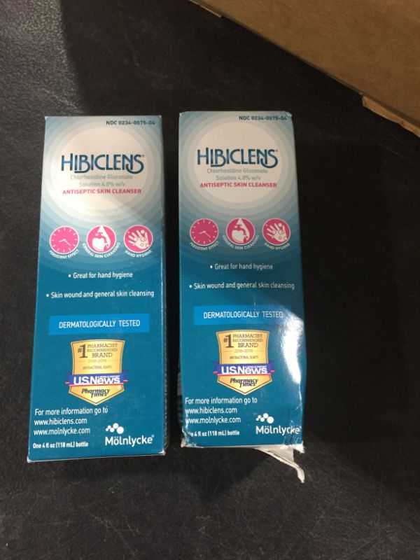Photo 2 of 2 PACK!!! Hibiclens Antiseptic/Antimicrobial Skin Cleanser, 4 oz
BB 02 2022