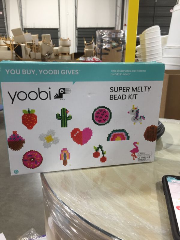 Photo 2 of Yoobi | DIY Kit of Melty Beads for Arts and Crafts | Multicolor Variety Pack | Includes 9 Template Sheets (Incl Flamingo, Unicorn, Heart, Cactus, Rainbow)
