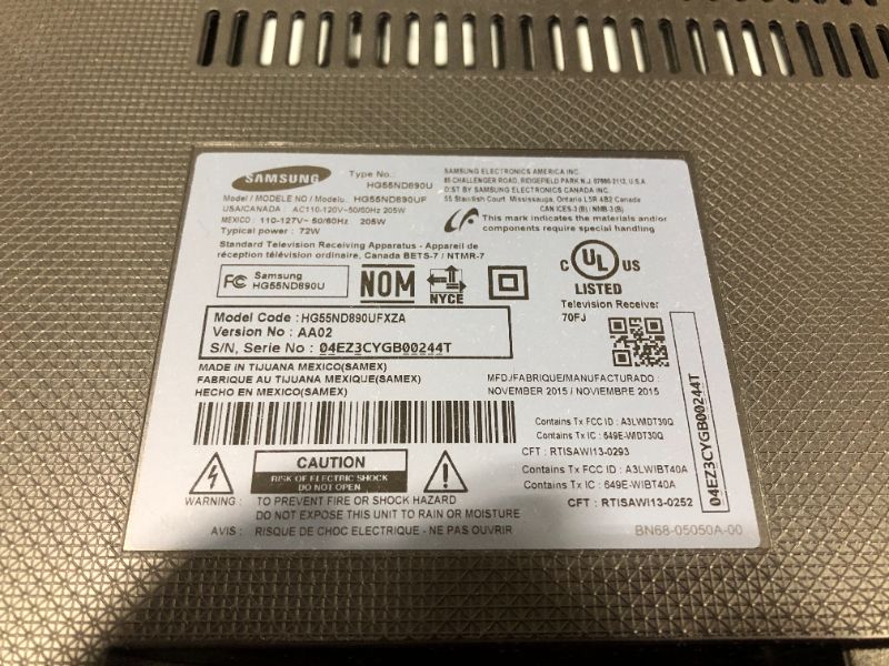 Photo 4 of Samsung 55 IN 2015 Model HG55ND890UF