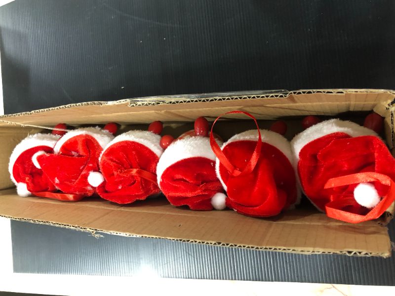 Photo 2 of 6pcs Christmas Ornaments Tree Décor Red Elf 