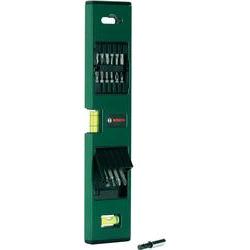 Photo 1 of Bosch Spirit Level and Screwdriver Bits in Holder 17 Piece
