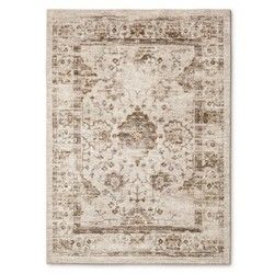 Photo 1 of 5'x7' Vintage Tufted Distressed Area Rug - Threshold™
