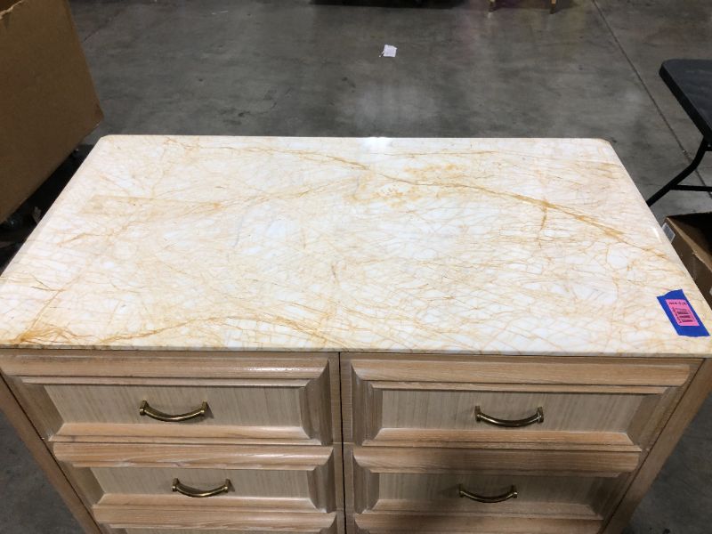 Photo 1 of 4 DRAWER WOODEN DRESSER H33 INCH W47 INCH L25 INCH (DRESSER ONLY)
