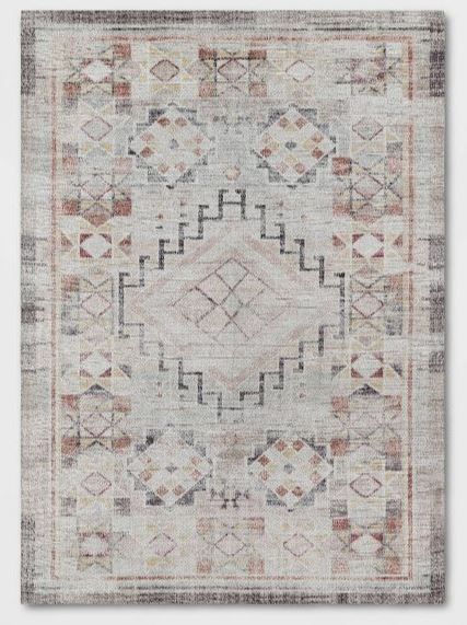 Photo 1 of Bromelia Distressed Geo Persian Rug Blush - Opalhouse™

