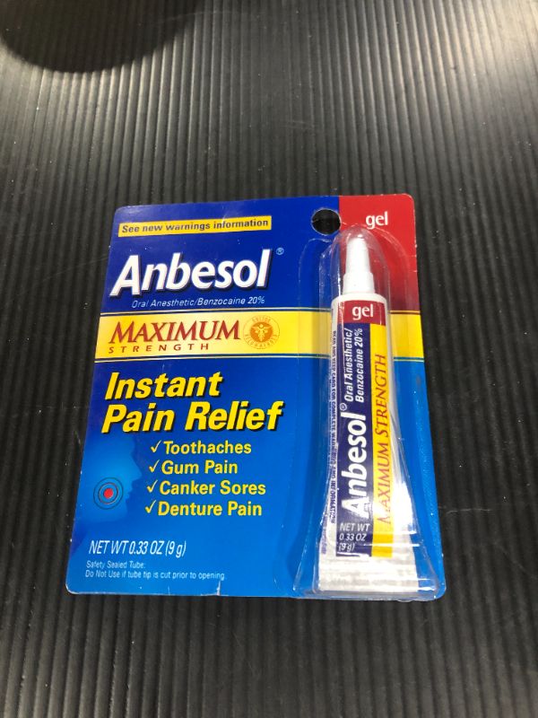 Photo 2 of Anbesol Oral Anesthetic Gel Maximum Strength 0.33 Oz by Anbesol
