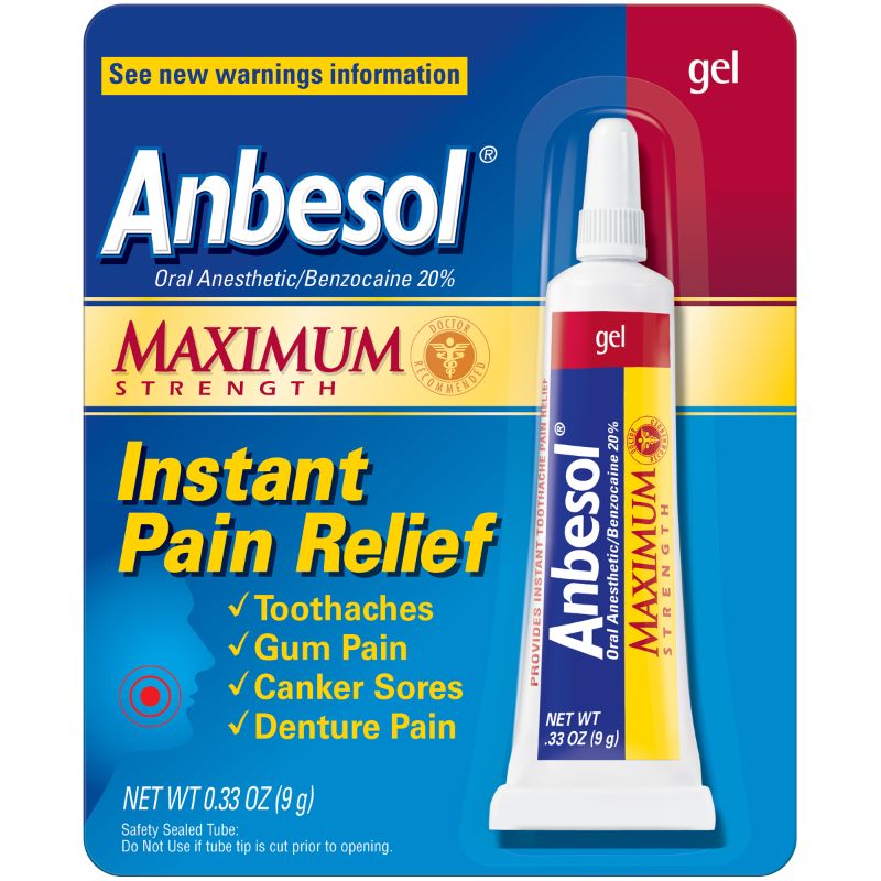 Photo 1 of Anbesol Oral Anesthetic Gel Maximum Strength 0.33 Oz by Anbesol
