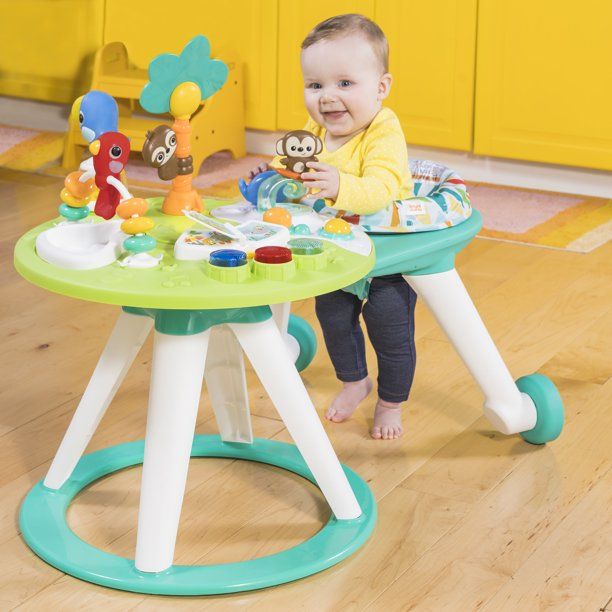 Photo 1 of Bright Starts Around We Go 2-in-1 Walk-Around Activity Center & Table - Tropic Cool, Ages 6 Months +
