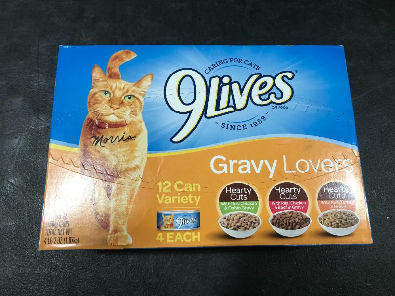 Photo 3 of 9Lives Variety Pack Favorites Wet Cat Food, 5.5 Ounce Cans
Best By March 05/22