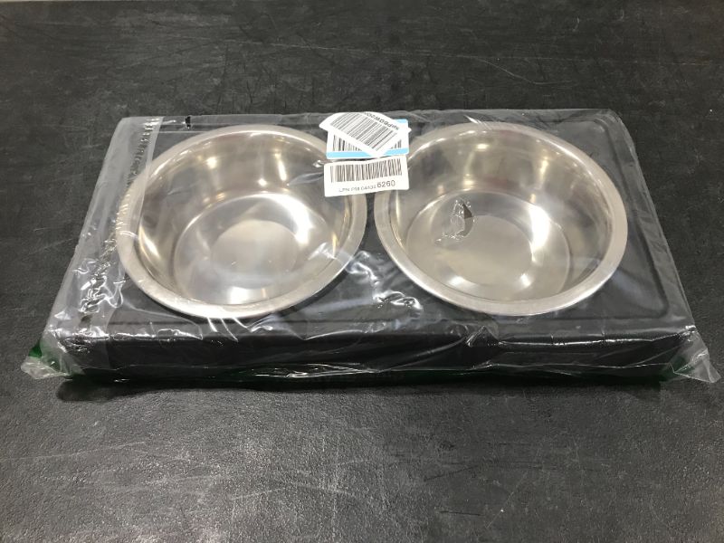 Photo 2 of Pet Zone Designer Diner Adjustable Elevated Dog & Cat Bowls, 7-cup