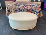 Photo 3 of Oval Ottoman 38L X 17H Inches
