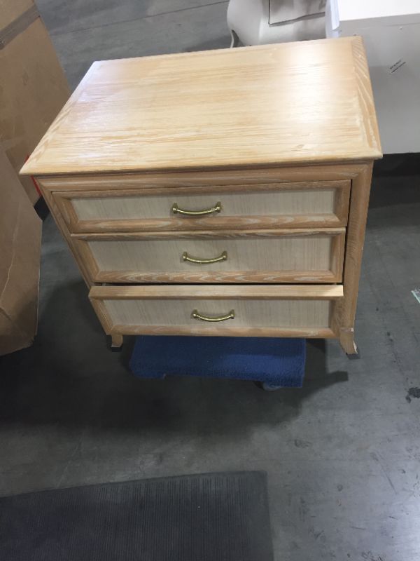 Photo 1 of 3 DRAWER NIGHT STAND  22L X 30W X 29H INCHES