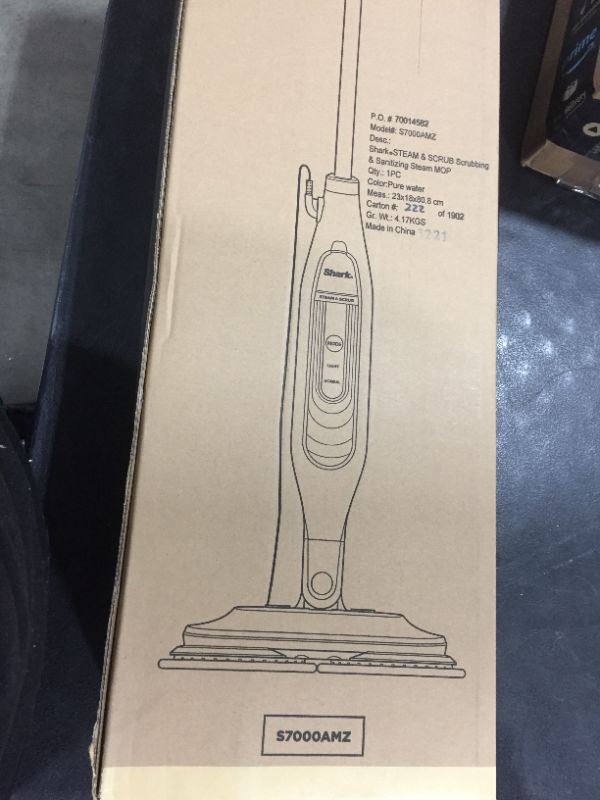 Photo 2 of Barcode for Shark S7000AMZ Steam & Scrub All-in-One Scrubbing and Sanitizing Hard Floor Steam Mop, Pure Water, 13.7 in L x 6.75 in W x 46.5 in H, TBD
