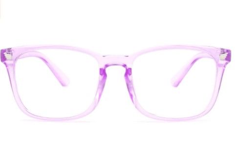 Photo 1 of livho 2 Pack Blue Light Blocking Glasses, Computer Reading/Gaming/TV/Phones Glasses for Women Men,Anti Eyestrain & UV Glare (Clear Purple)
