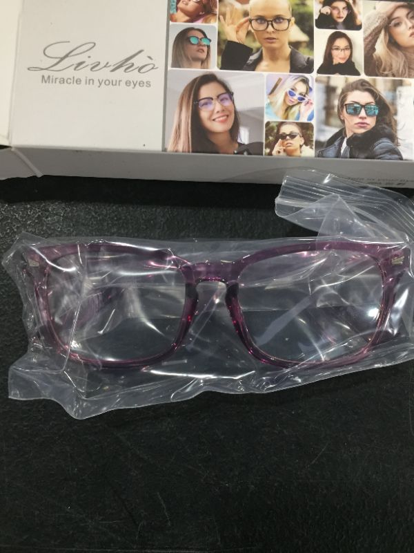 Photo 2 of Livho Blue Light Block, Computer Reading/Gaming/TV/Phones Glasses for Women Men,Anti Eyestrain & UV Glare LI8081