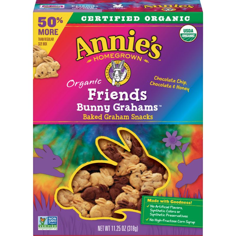 Photo 1 of Annie's Organic Friends Bunny Grahams Crackers 11.25 Oz Box [pack of 2] exp12/1/2021
