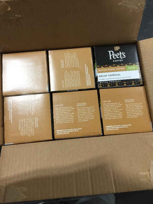 Photo 2 of 
Peet’s Coffee, Decaf Especial - Medium Roast Decaffeinated Coffee - 60 K-Cup Pods for Keurig Brewers (6 Boxes of 10 K-Cup Pods) [EXP02/08/2022]
