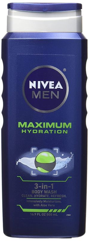 Photo 1 of Barcode for NIVEA Men Maximum Hydration 3-in-1 Body Wash - Clean, Hydrate and Refresh with Aloe Vera - 16.9 fl. oz. Bottle

