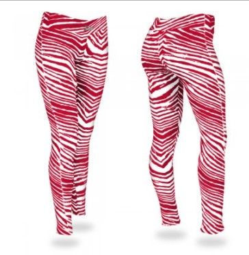 Photo 1 of Red/White Zebra Legging SIZE SMALL
