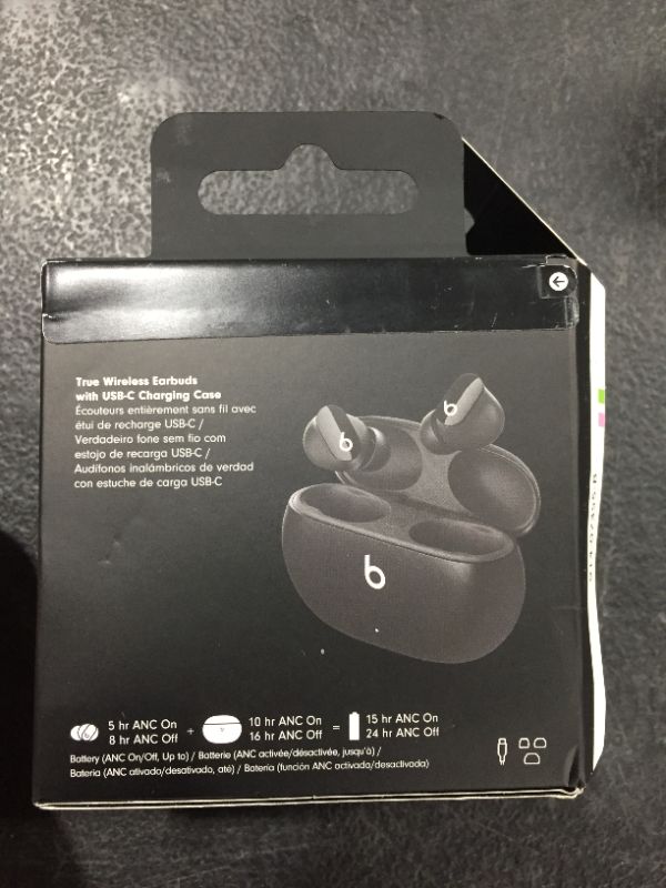 Photo 1 of Beats Studio Buds – True Wireless Noise Cancelling Earbuds – Compatible with Apple & Android, Built-in Microphone, IPX4 Rating, Sweat Resistant Earphones, Class 1 Bluetooth Headphones - Black
