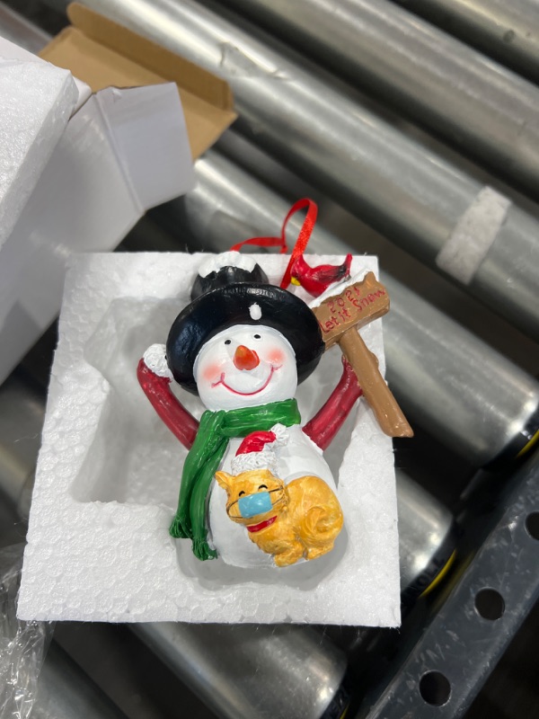 Photo 1 of 2021 Christmas Snowman Ornament