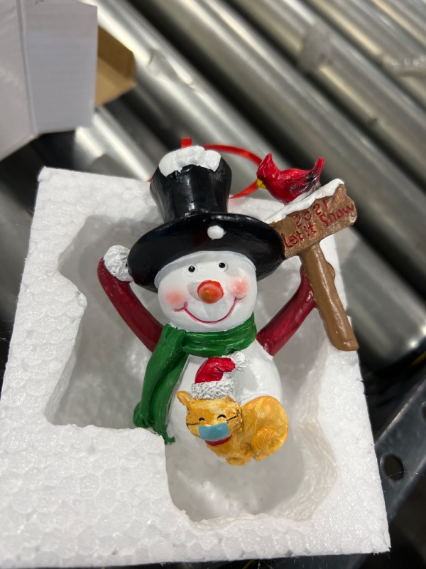 Photo 1 of 2021 Christmas Snowman Ornament