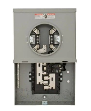 Photo 1 of 100 Amp 10-Space 20-Circuit Overhead Flush Meter Combo Load Center
