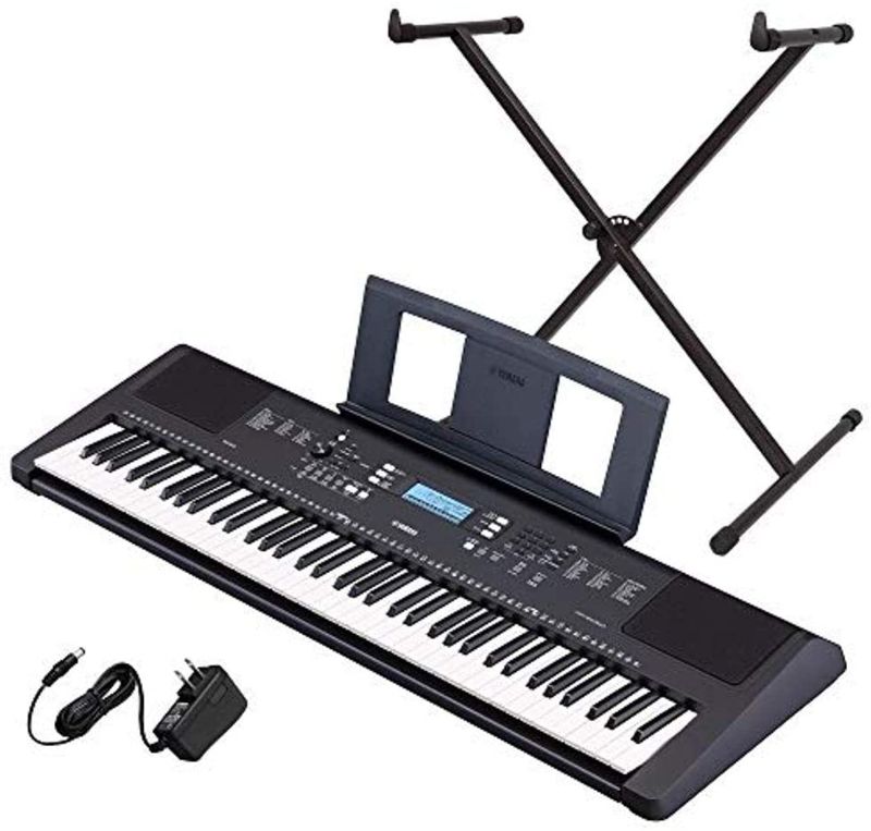 Photo 1 of Yamaha PSR-EW310 76-key Portable Keyboard Bundle with Stand and Power Supply

