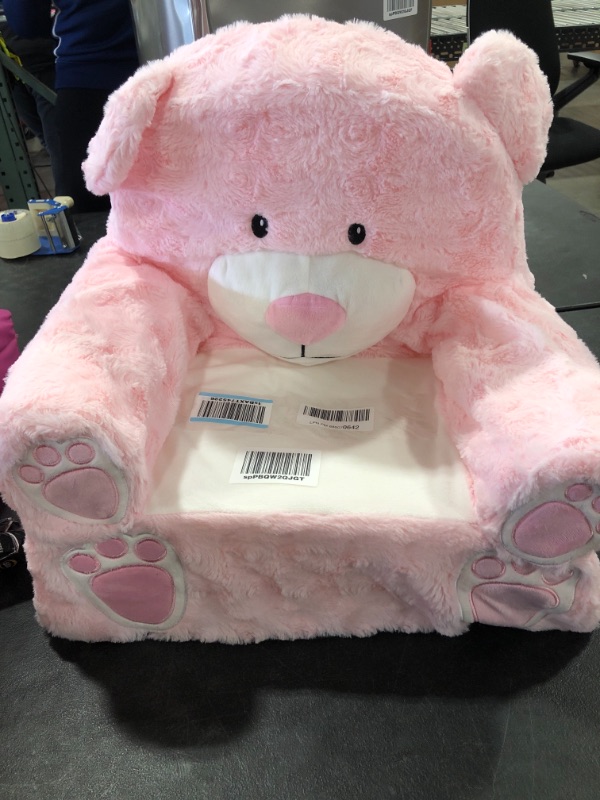 Photo 2 of Animal Adventure | Sweet Seats | Pink Bear Children's Plush Chair
