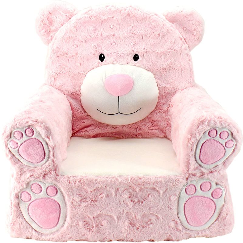 Photo 1 of Animal Adventure | Sweet Seats | Pink Bear Children's Plush Chair
