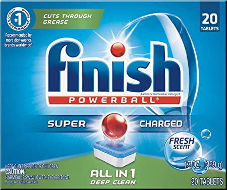 Photo 1 of 3 PACK!!! Finish All In 1 Powerball, Fresh 20 Tabs, Dishwasher Detergent Tablets
 