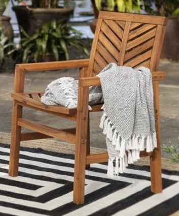 Photo 1 of Brown Patio Chairs, Set of 2
