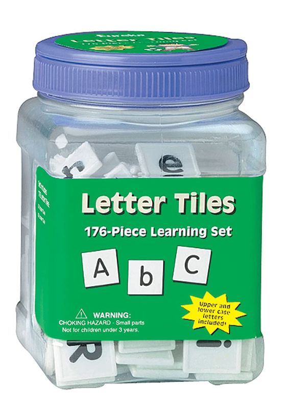 Photo 1 of Eureka Tub of Letter Tiles, 176 Tiles (3 3/4-inch x 5 1/2-inch x 3 3/4-inch Tub)