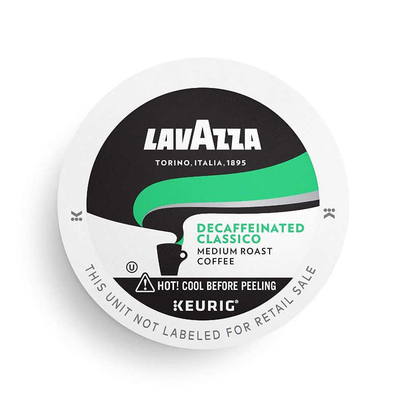 Photo 1 of Lavazza Classico Decaf Single-Serve Coffee K-Cups for Keurig Brewer, Medium Roast, 10 Count Box ,Rich and full-bodied flavor delivers a uniquely intense aroma of dried fruits, 100% arabica coffees
