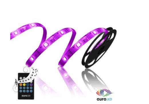 Photo 1 of Tzumi
Aura Plug-in 6.5 ft. LED Strip Light with Sound Sync