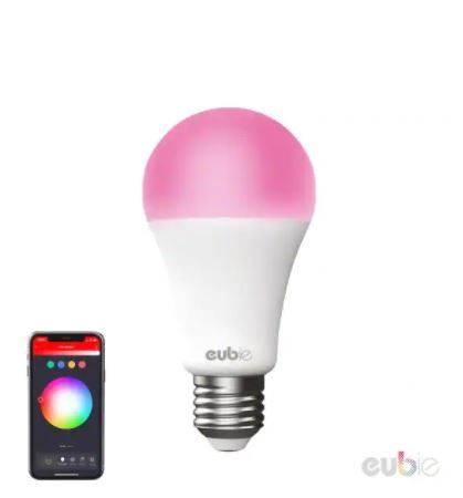 Photo 1 of Eubie Dimmable Wifi-Enabled LED Light Bulb Multi-Color