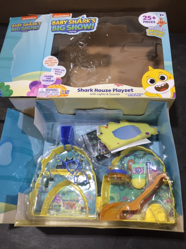 Photo 2 of WowWee Baby Shark's Big Show! Shark House Playset – Lights and Sounds Toddler Playset – Interactive Baby Shark Toy