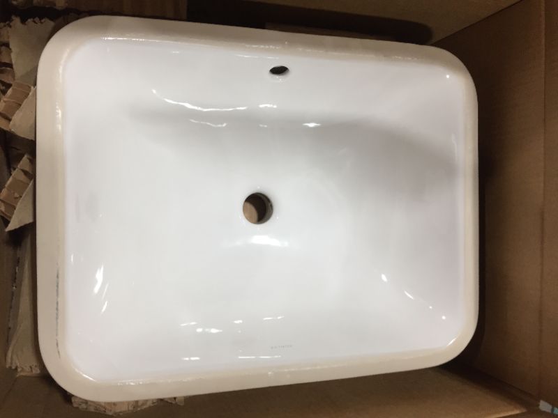 Photo 2 of Bathroom Sink, Undermount Bathroom Sink, Caxton Collection, White