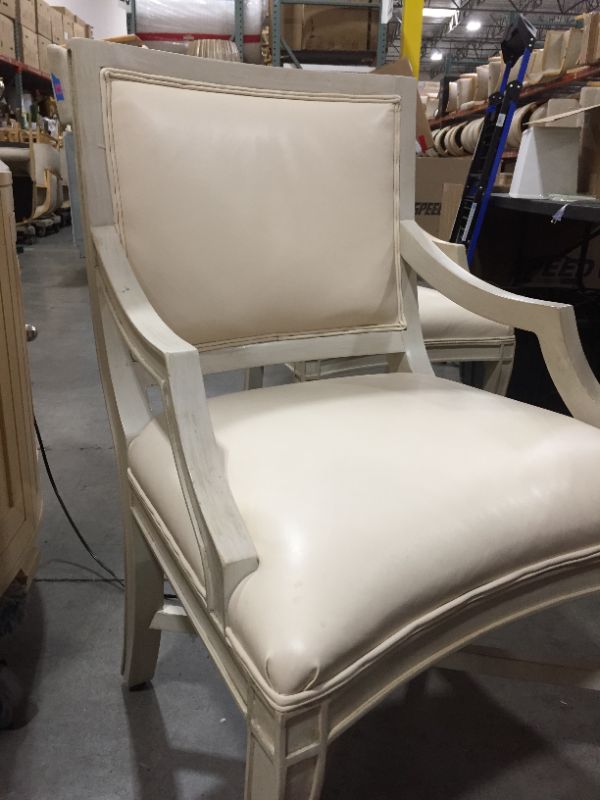 Photo 6 of FAUX LEATHER DINING CHAIR 21L X 23W X 37H INCHES