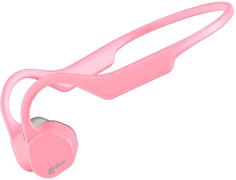 Photo 1 of Vidonn F3 Bone Conduction Headphones Open Ear Wireless Bluetooth 5.0 Sport Earphones w/Mic HD Stereo Sweat-Proof Lightweight 29g Bluetooth (Pink)