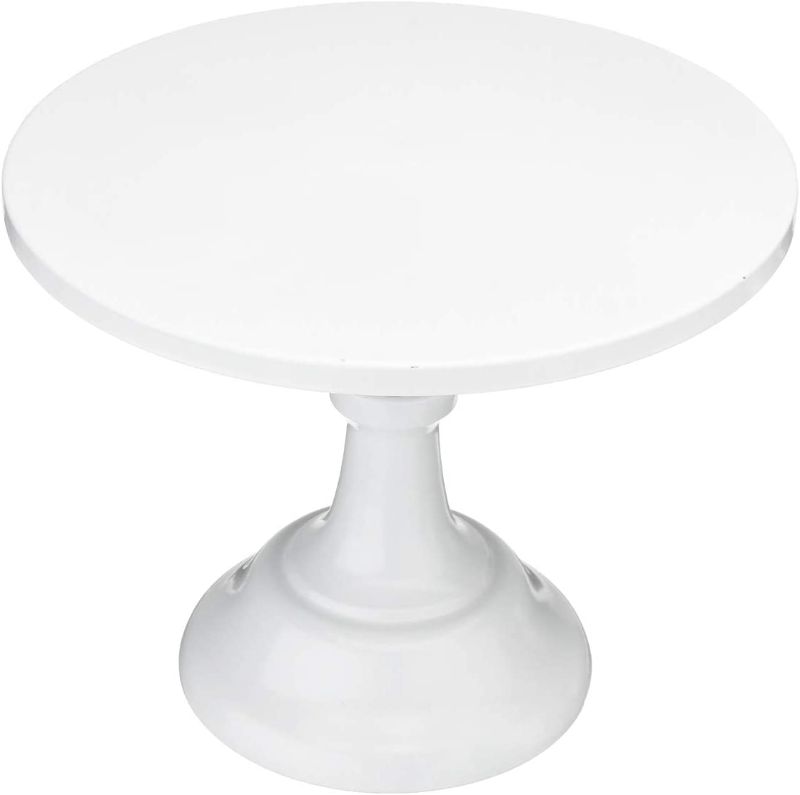 Photo 1 of 12inch Grand Baker Cake Stand Wedding Cake Tools Adjustable Height Fondant Cake Display Accessory for Party bakeware (White)