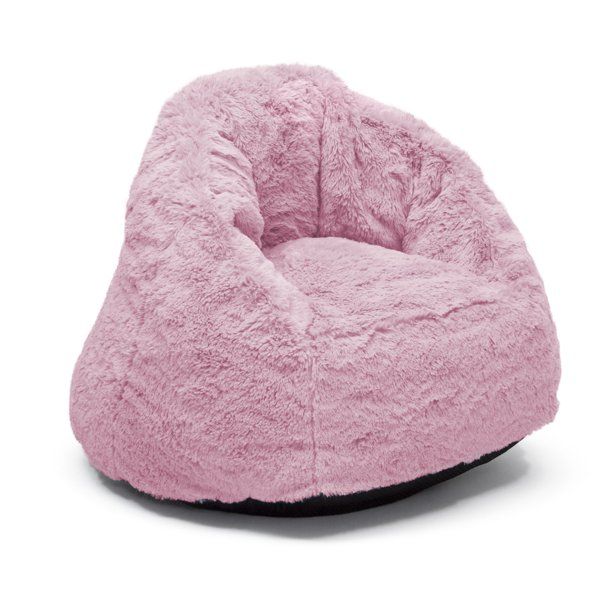 Photo 1 of Delta Children Cozee Fluffy Chair, Toddler Size (For Kids Up to 6 Years Old), Pink
